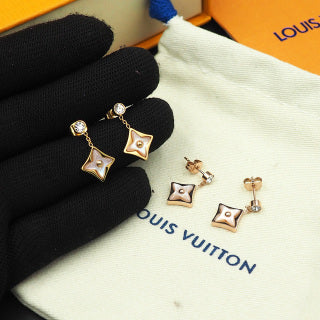Louis Vuitton Star Blossom Pearl Drop Stud Earrings