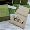Gucci Interlocking G Drop Pendant Necklace