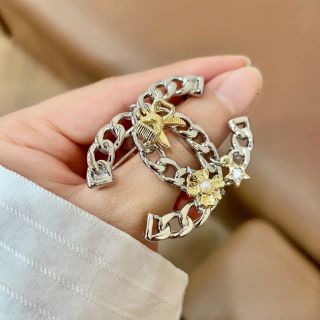 Chanel Timeless Signature Double C Brooch