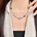 CHANEL Blossom Pearl Accent Chain Necklace