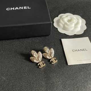 CHANEL Butterfly Bloom CC Drop Earrings