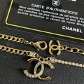 Chanel Layered Gold Chain CC Necklace – Elegant Luxury Fashion Jewelry