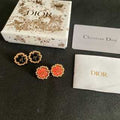 Dior Bloom Pearl Medallion Earrings