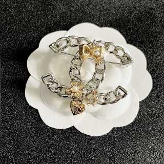 Chanel Timeless Signature Double C Brooch
