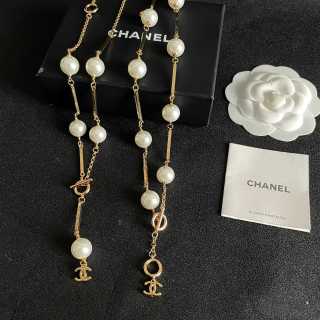 Chanel Timeless Pearl Y-Drop Necklace