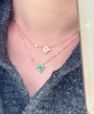 Louis Vuitton Blossom Star Enamel Pendant Necklace