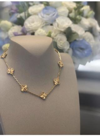 Van Cleef & Arpels Sapphire Clover Garden Necklace