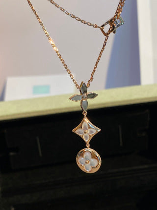 Louis Vuitton Blossom Drop Pearl Chain Necklace