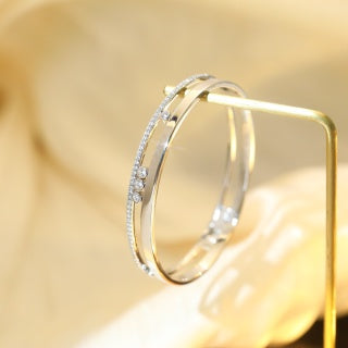 Messika Move Slim Pavé Diamond Bangle