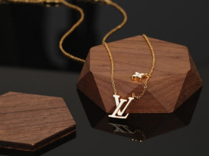 Louis Vuitton Blossom Initial Layered Necklace