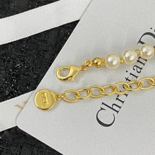 Dior Pearl CD Signature Choker Necklace
