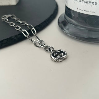 Gucci GG Mini Medallion Link Silver Bracelet