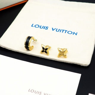Louis Vuitton Blossom Enamel Flower Stud Earrings