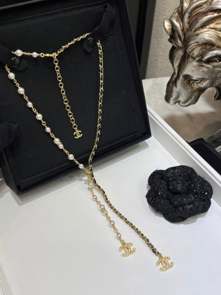 Chanel Pearl CC Lariat Necklace – Elegant Luxury Fashion Jewelry