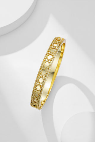 Dior Lumière Woven Gold Cuff Bracelet