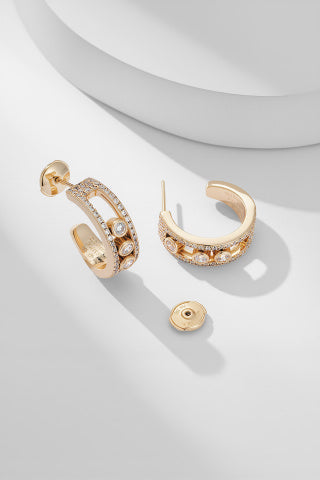 Messika Move Pavé Diamond Hoop Earrings