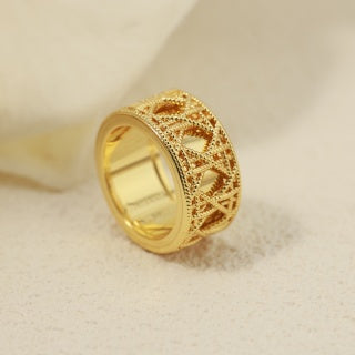Dior Valentina Crystal Lace Band Ring