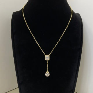 Messika Lucky Move Diamond Teardrop Pendant Necklace