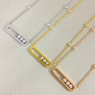 Messika Move Pavé Link Diamond Pendant Necklace
