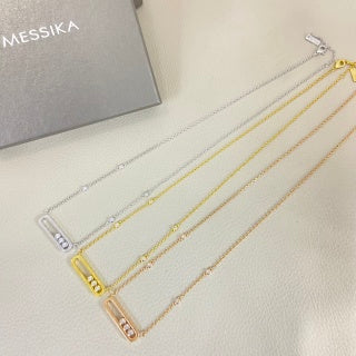 Messika Move Pavé Link Diamond Pendant Necklace