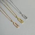 Messika Move Slim Oval Diamond Pendant Necklace