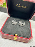 Cartier Panthère Noire Sculptural Stud Earrings