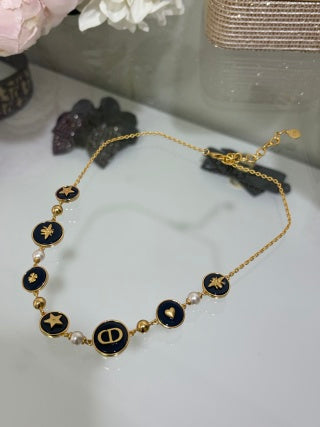 Dior Oblique Celestial Medallion Necklace