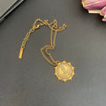 YSL Vintage Medallion Charm Chain Necklace