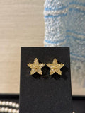 Chanel Crystal Star Stud Earrings – Elegant Luxury Fashion Jewelry