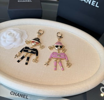 Chanel Elegant Doll Pendant Handbag Charm