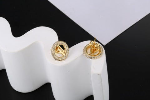 Louis Vuitton Radiant Monogram Halo Stud Earrings