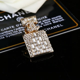 CHANEL Amara Fragrance Bottle Statement Brooch