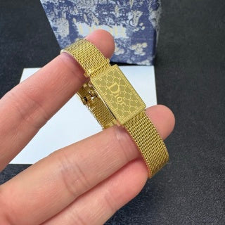 Dior Signature Mesh Plaque Bracelet