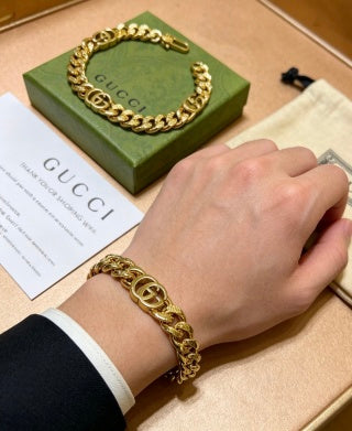 Gucci Interlocking G Double Link Chain Bracelet