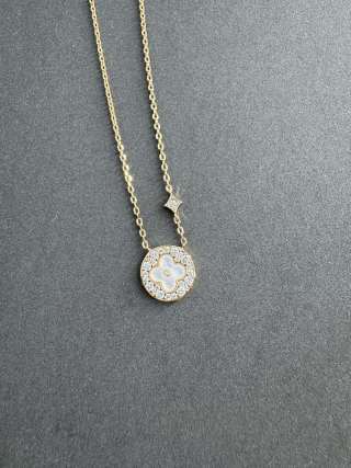 Louis Vuitton Pearl Blossom Medallion Pendant Necklace