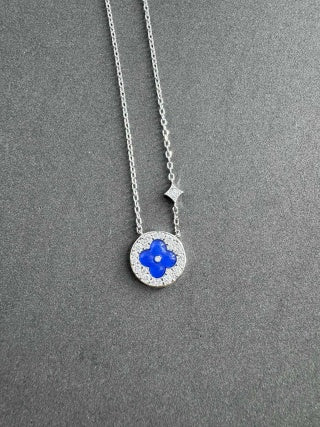 Louis Vuitton Sapphire Blossom Medallion Pendant Necklace