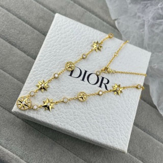 Dior Celestial Starburst Charm Necklace