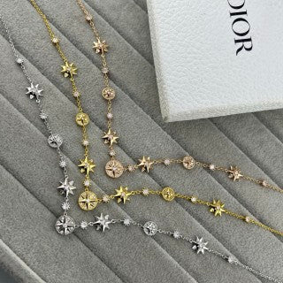 Dior Celestial Starburst Charm Necklace