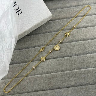 Dior Star Compass CD Pendant Necklace