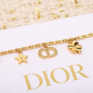 Dior Celestial Charm Pearl Chain Bracelet