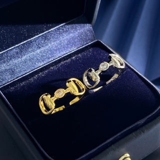 Gucci Horsebit Open Band Ring