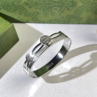 Gucci GG Crystal Double Band Cuff Bracelet