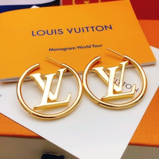 Louis Vuitton Golden Circle Monogram Earrings
