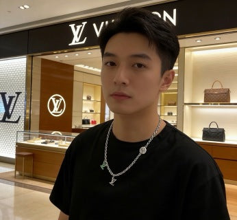 Louis Vuitton Initial Charm Chain Necklace