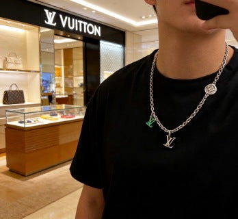 Louis Vuitton Initial Charm Chain Necklace