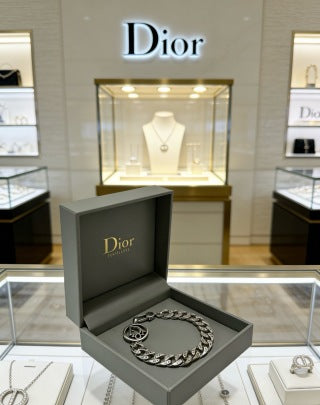 Dior Oblique Woven Chain Link Bracelet