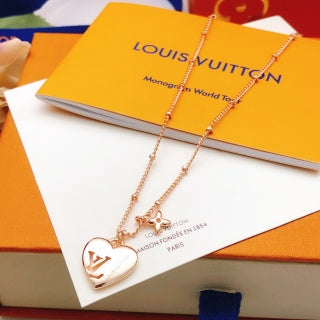 Louis Vuitton Heart Lock Pendant Necklace