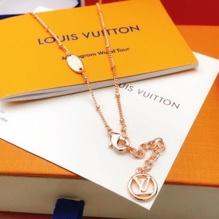 Louis Vuitton Heart Lock Pendant Necklace