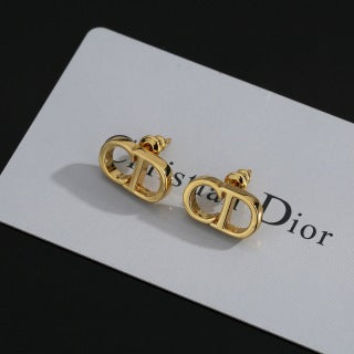 Dior Liora CD Oval Stud Earrings