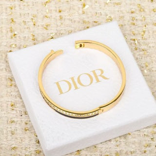 Dior Liora Crystal Edge Open Cuff Bracelet